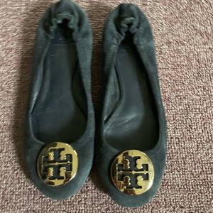 Tory Burch flats, blue